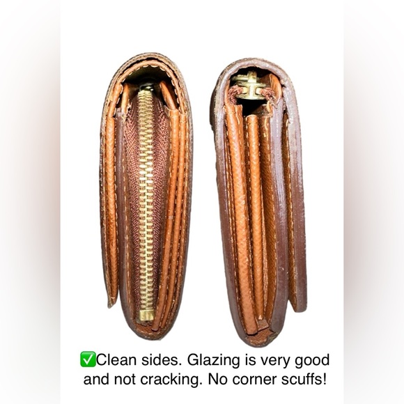 127 Louis Vuitton Monogram Porte Monnaie Tresor Bifold Wallet - Picture 4 of 16